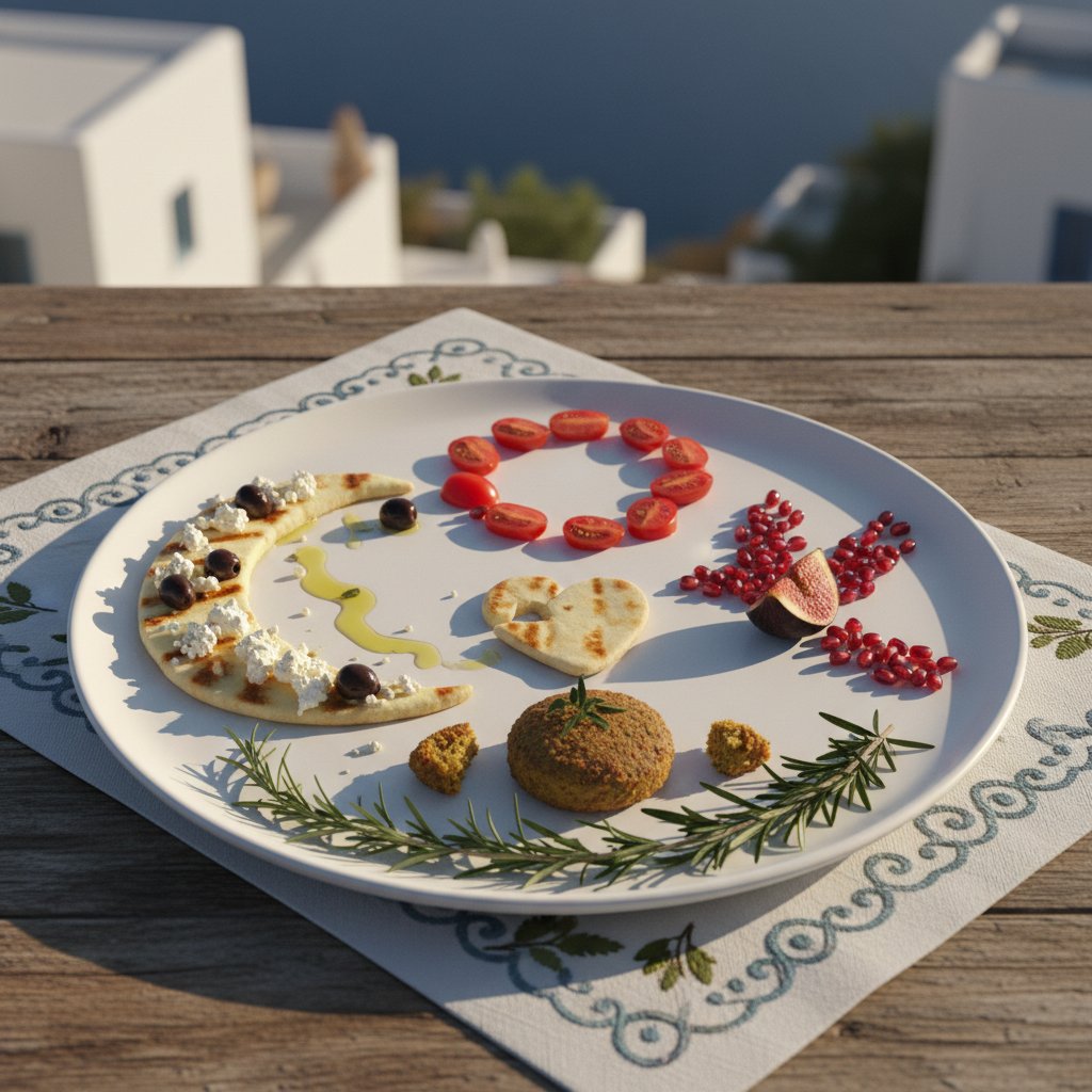 Pół zjedzony posiłek jako symbol niedokończonej rewolucji, talerz z resztkami, kieliszek wina, niedbały serwetka