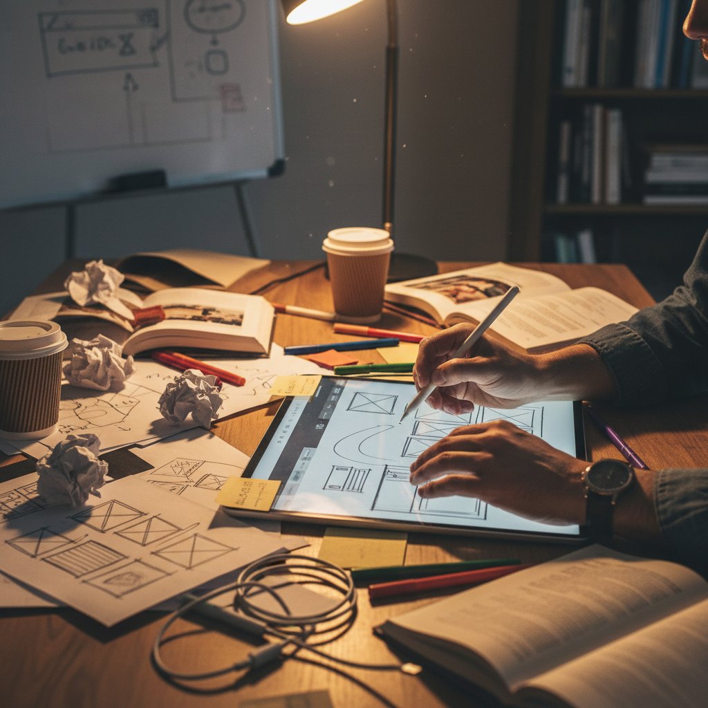 Szybkie prototypowanie w praktyce – etapy procesu, szkicujące dłonie