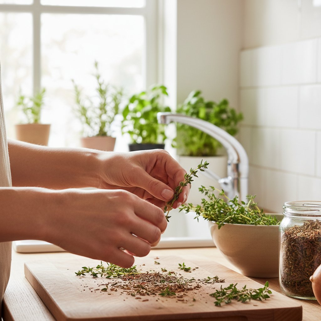 Porównanie świeżego i suszonego tymianku w kuchni