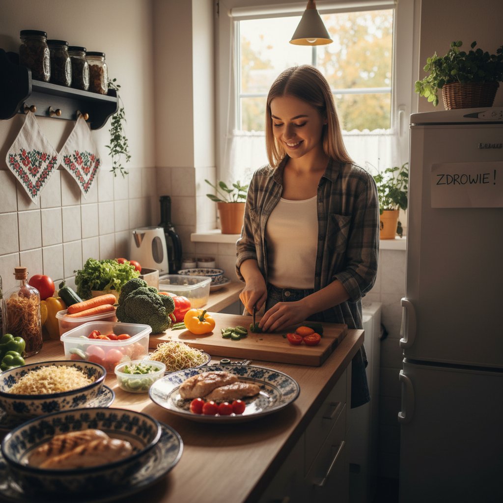 Przygotowywanie zdrowego posiłku w polskiej kuchni po chorobie trzustki