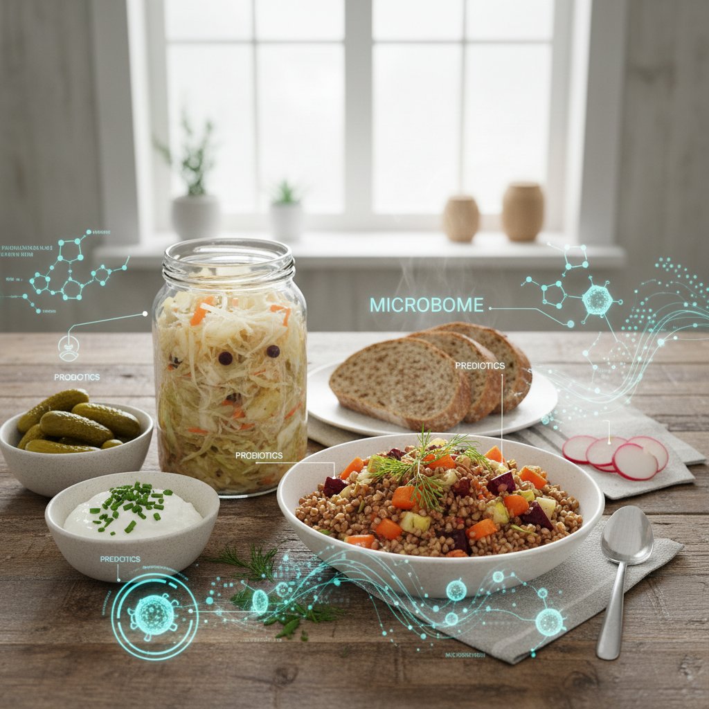Zdrowy posiłek wspierający florę jelitową i przybieranie masy