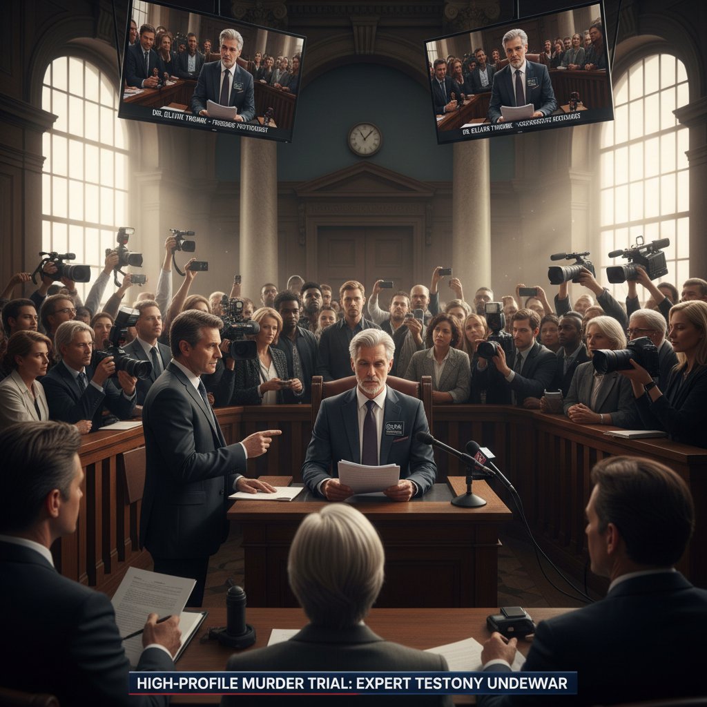 Sala sądowa podczas ogłaszania wyroku w sprawie głośnej, obecność mediów, emocje