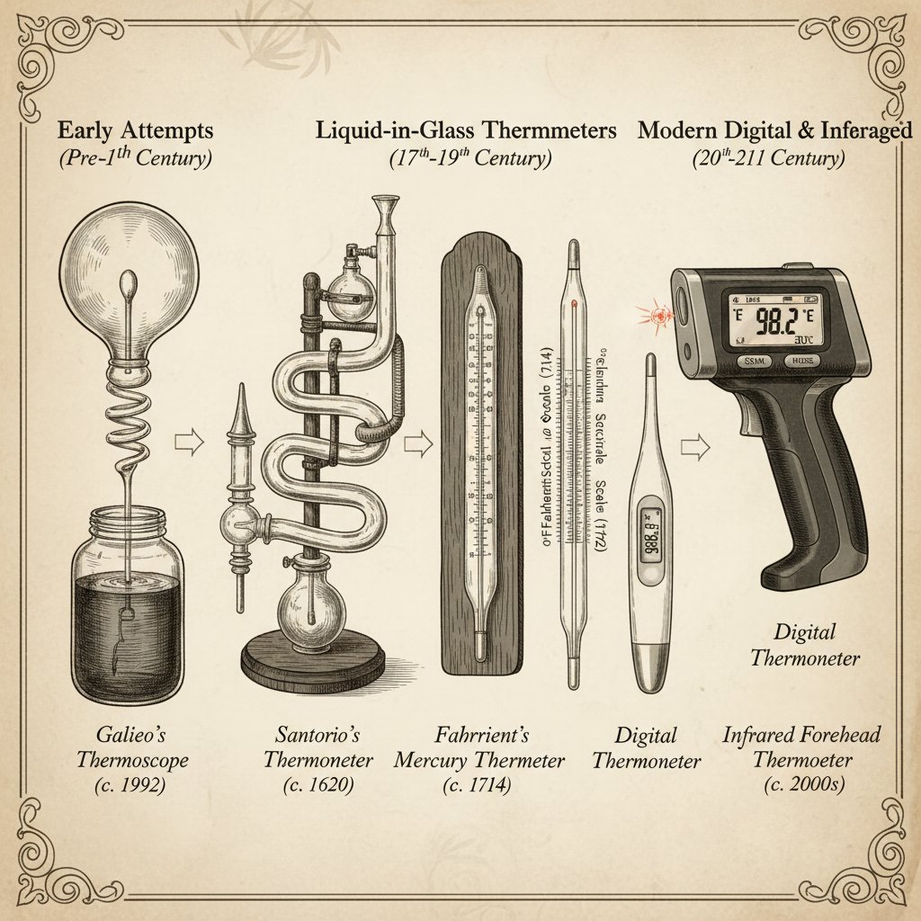 Ewolucja termometru – od rtęci do podczerwieni