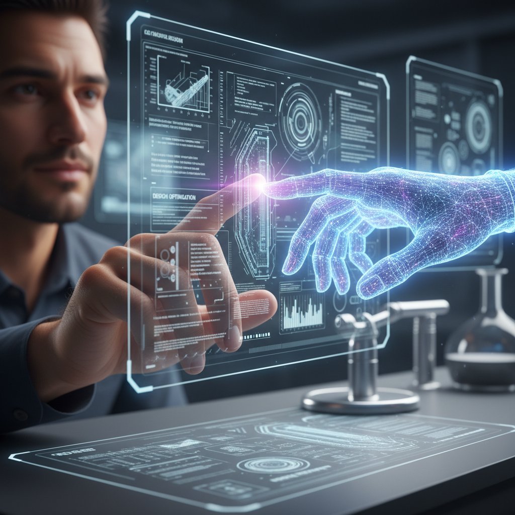 Człowiek i AI współpracujący przy projekcie IT