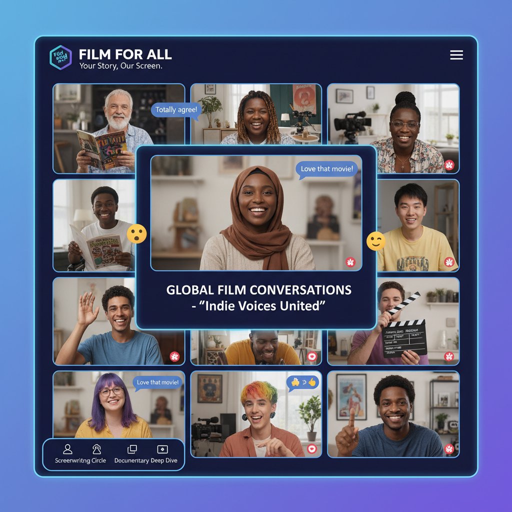 Inclusive film communities in virtual spaces, diverse online discussion group