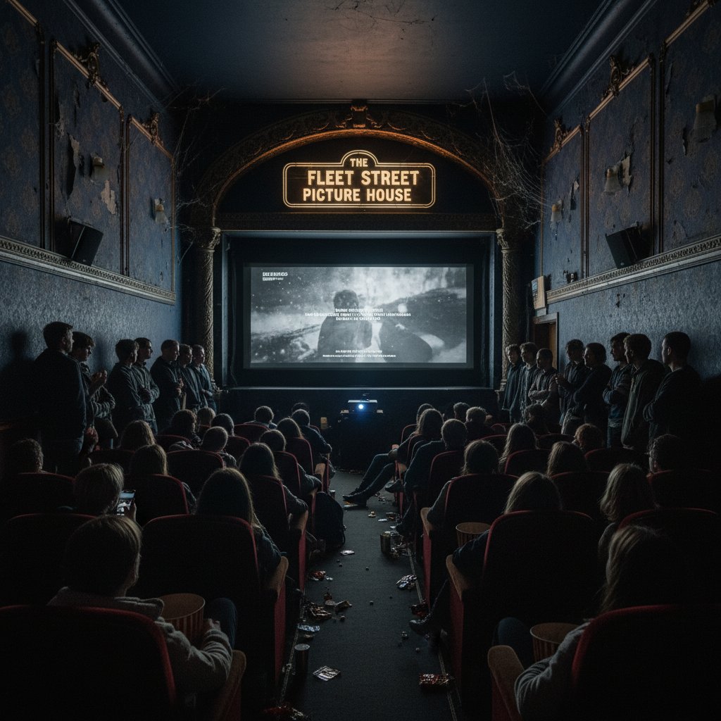 Rediscovering the power of British movies: packed indie cinema at night, evocative and symbolic