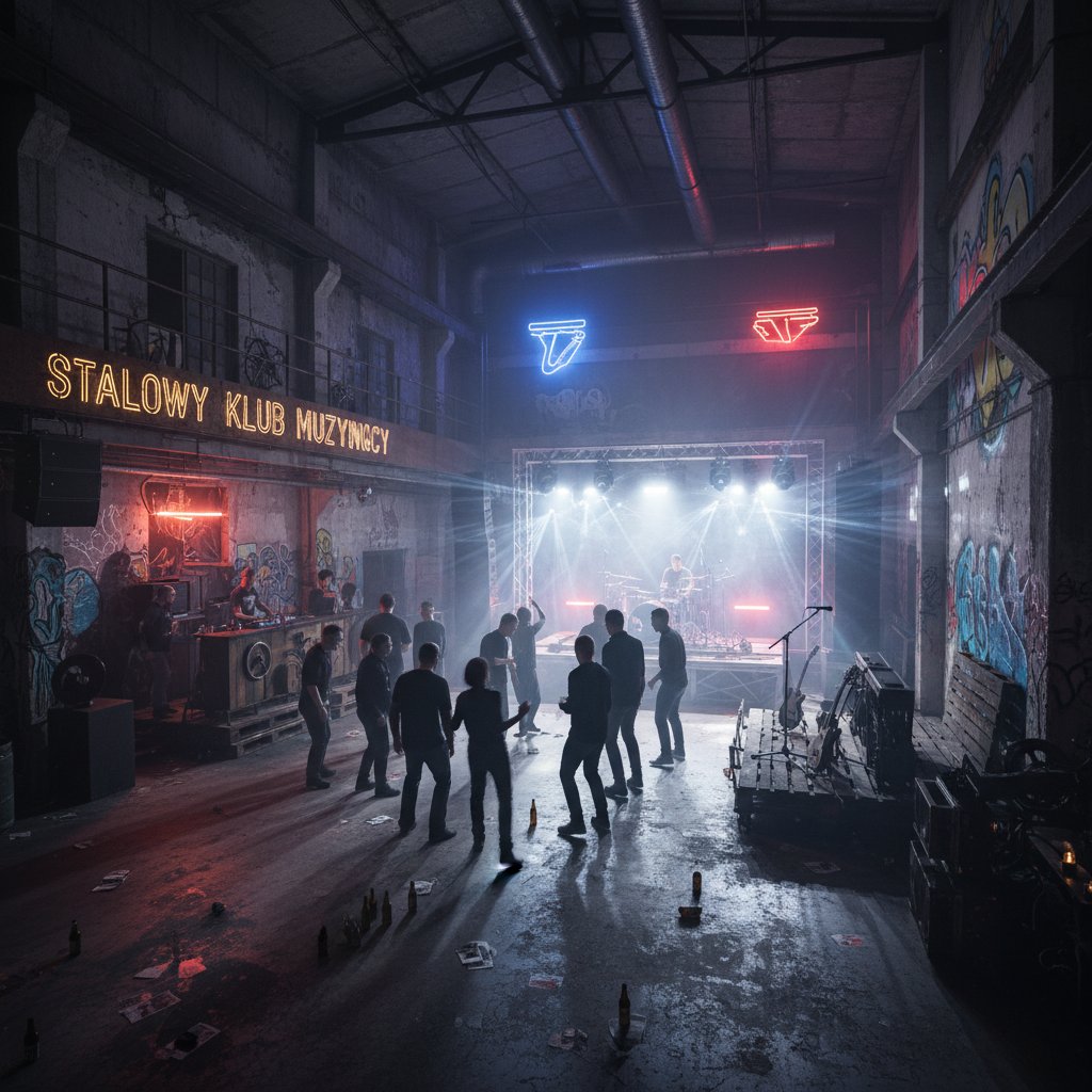 Industrialna hala zamieniona na klub muzyczny w Polsce