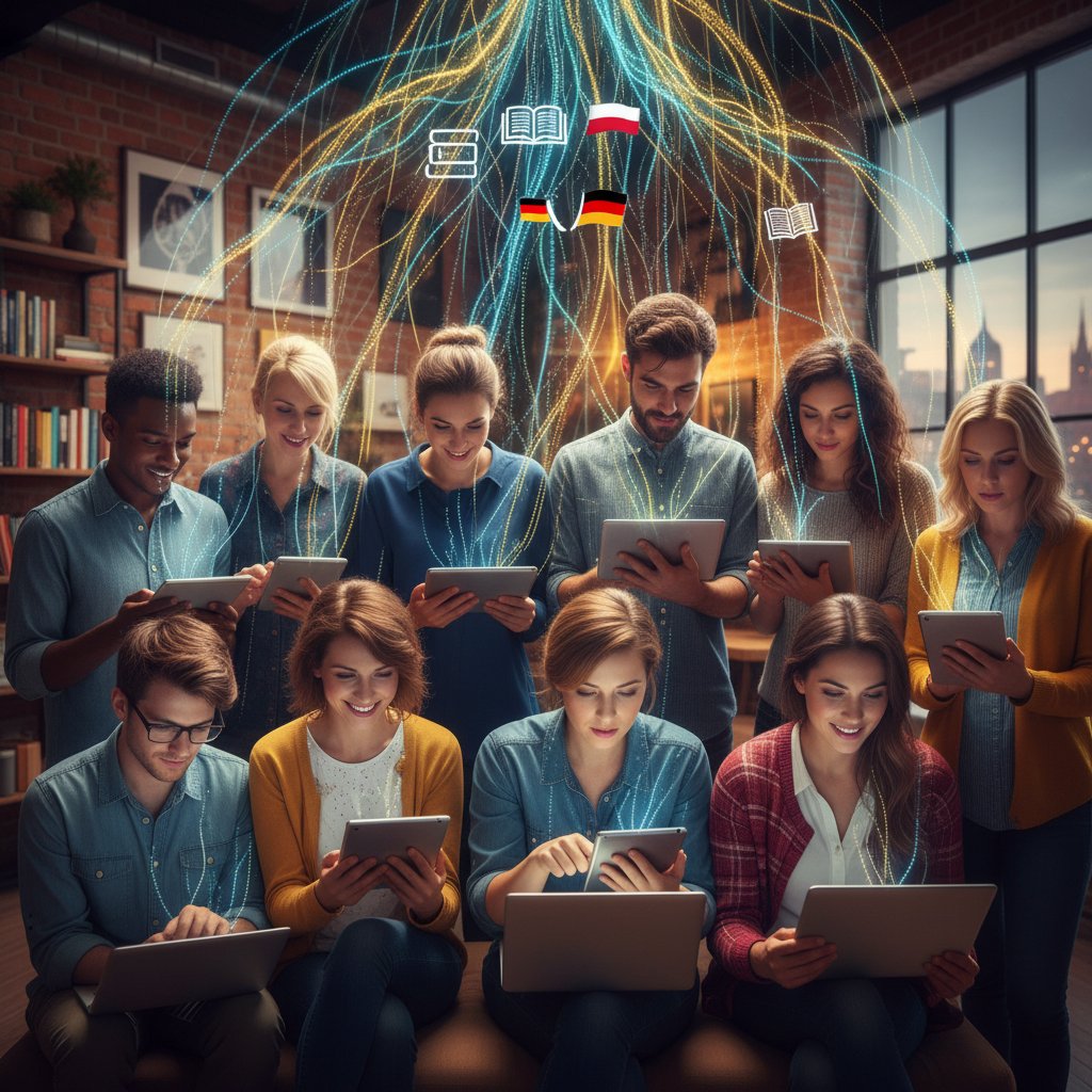 Polacy uczący się niemieckiego online – wspólna przyszłość