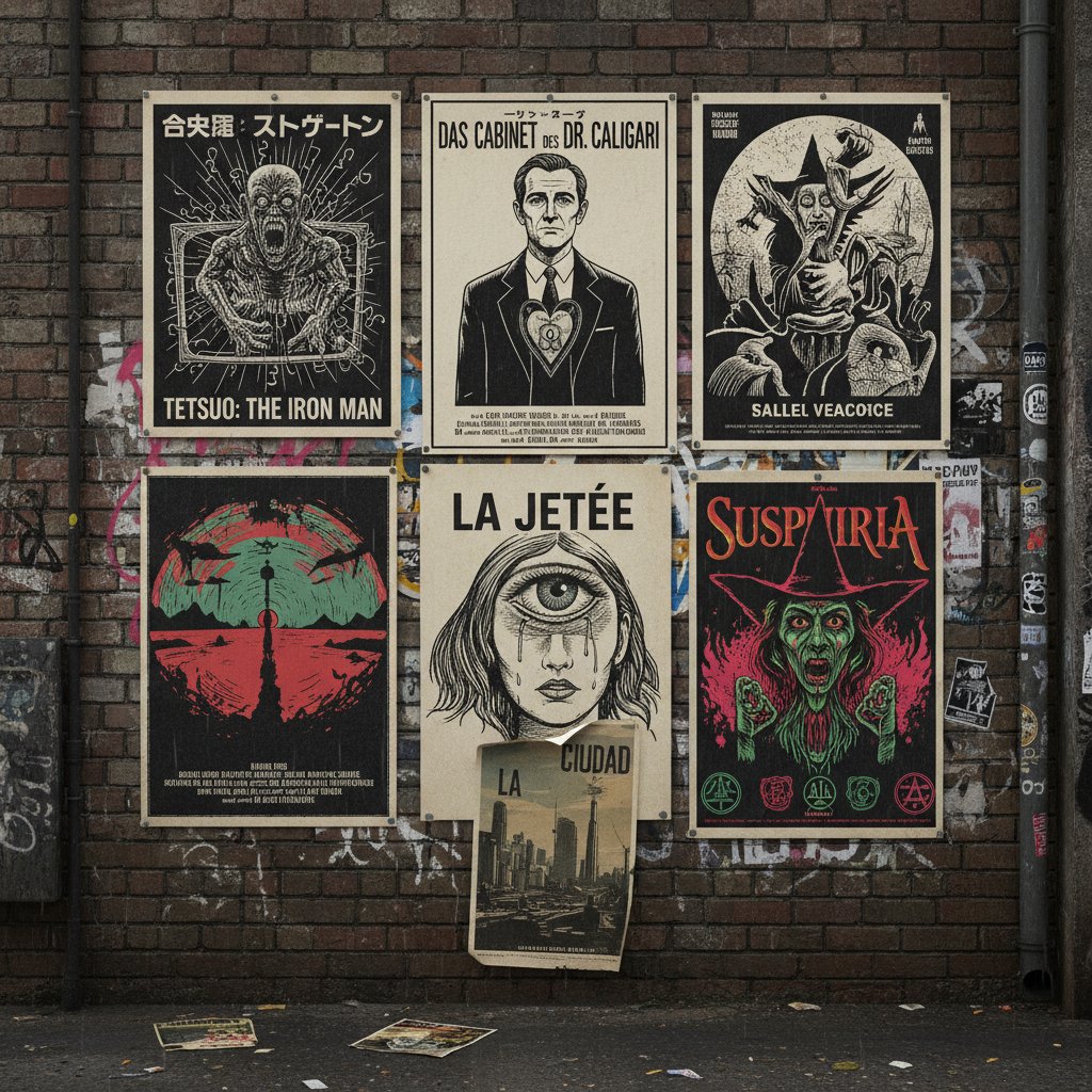 Collage of under-the-radar international film posters