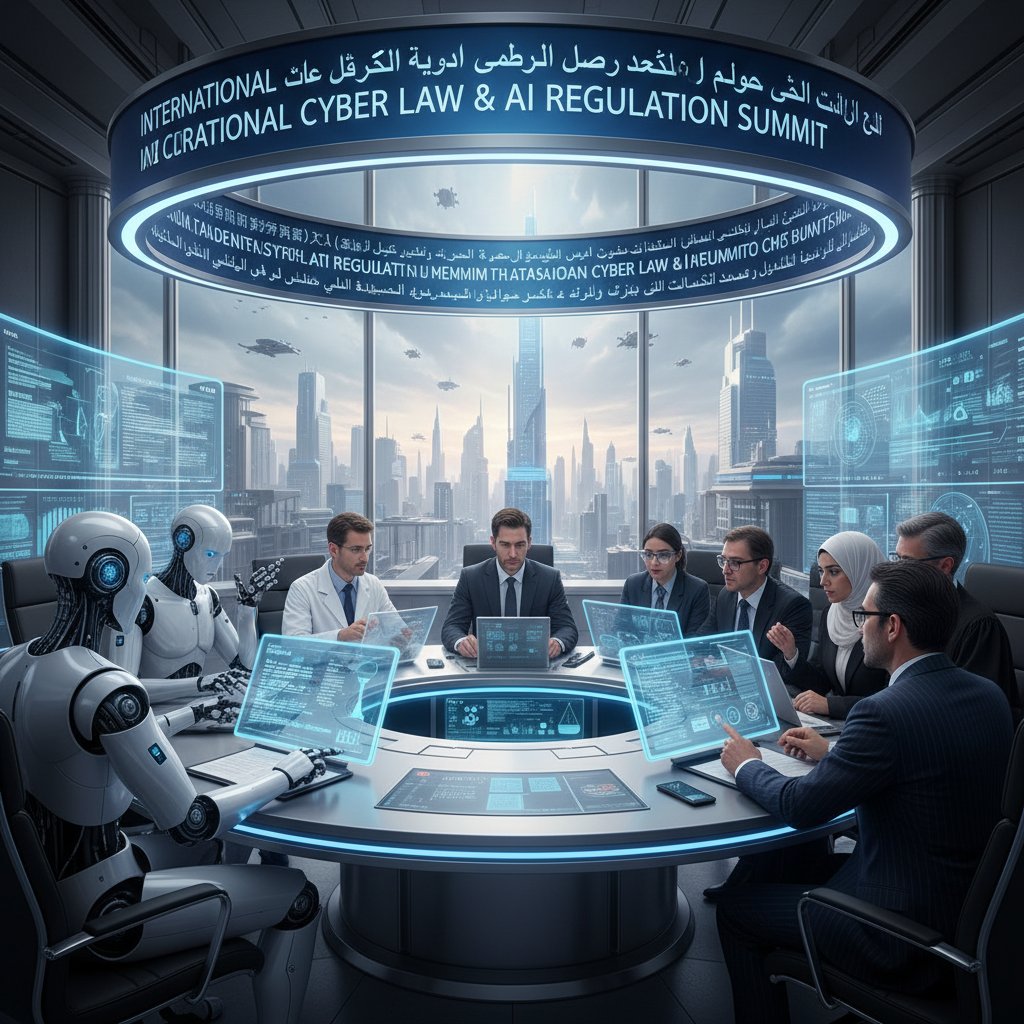 Międzynarodowa scena: maszyny, prawnicy i eksperci z różnych krajów przy stole obrad