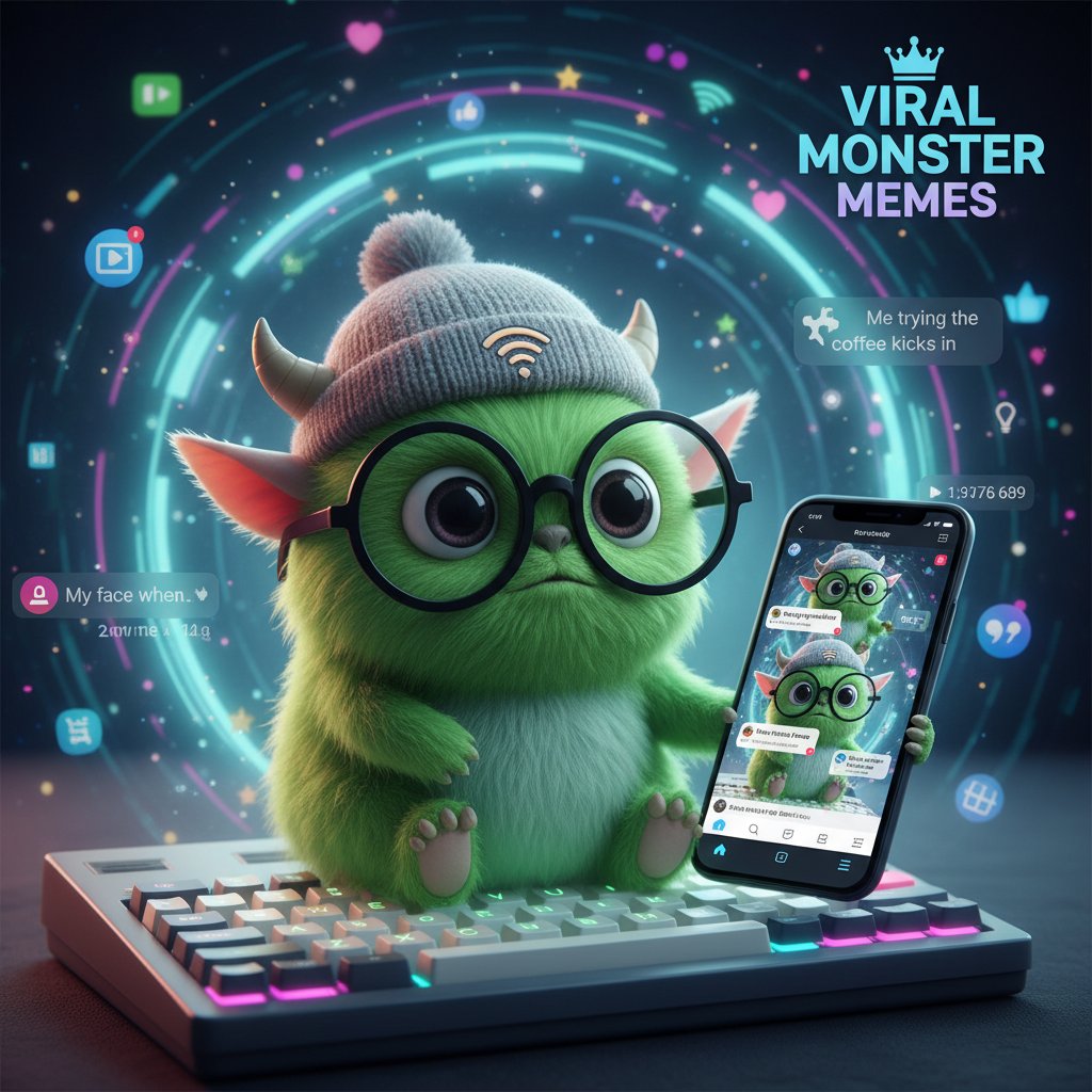 Compilation of internet-famous tiny monster memes