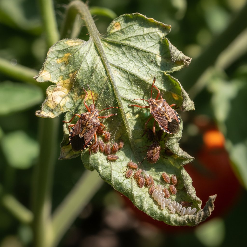 Nowy szkodnik na liściu pomidora w polskim ogrodzie