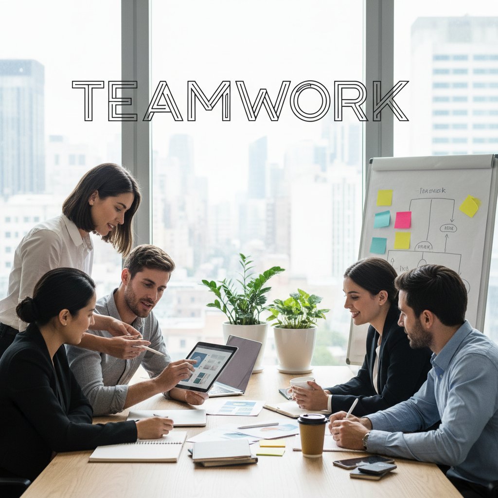 Młody informatyk podczas pracy zespołowej nad nowym projektem IT