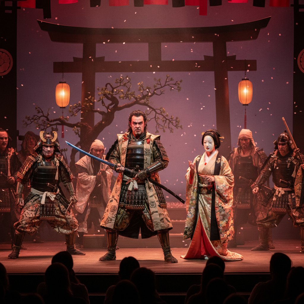 Japanese adaptation of Macbeth with traditional costumes