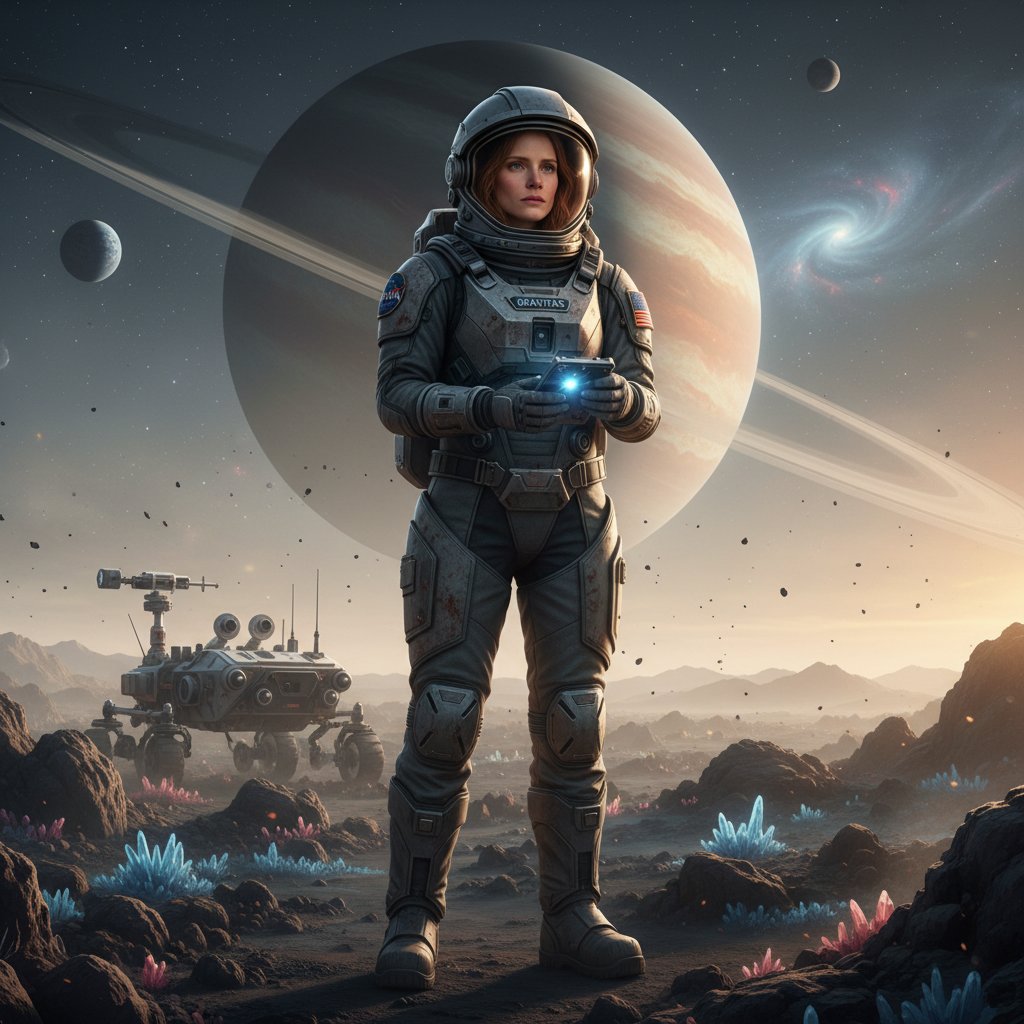 Jessica Chastain as a NASA scientist, bringing gravitas to a sci-fi blockbuster set