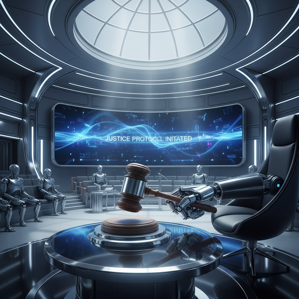 Sąd i robot – symbol nowoczesnych dylematów prawnych