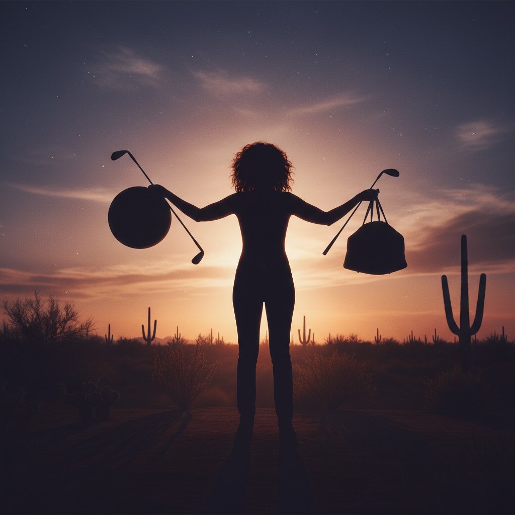 Julia Roberts as a symbol of cinematic era shifts, silhouette, iconic film props, moody lighting