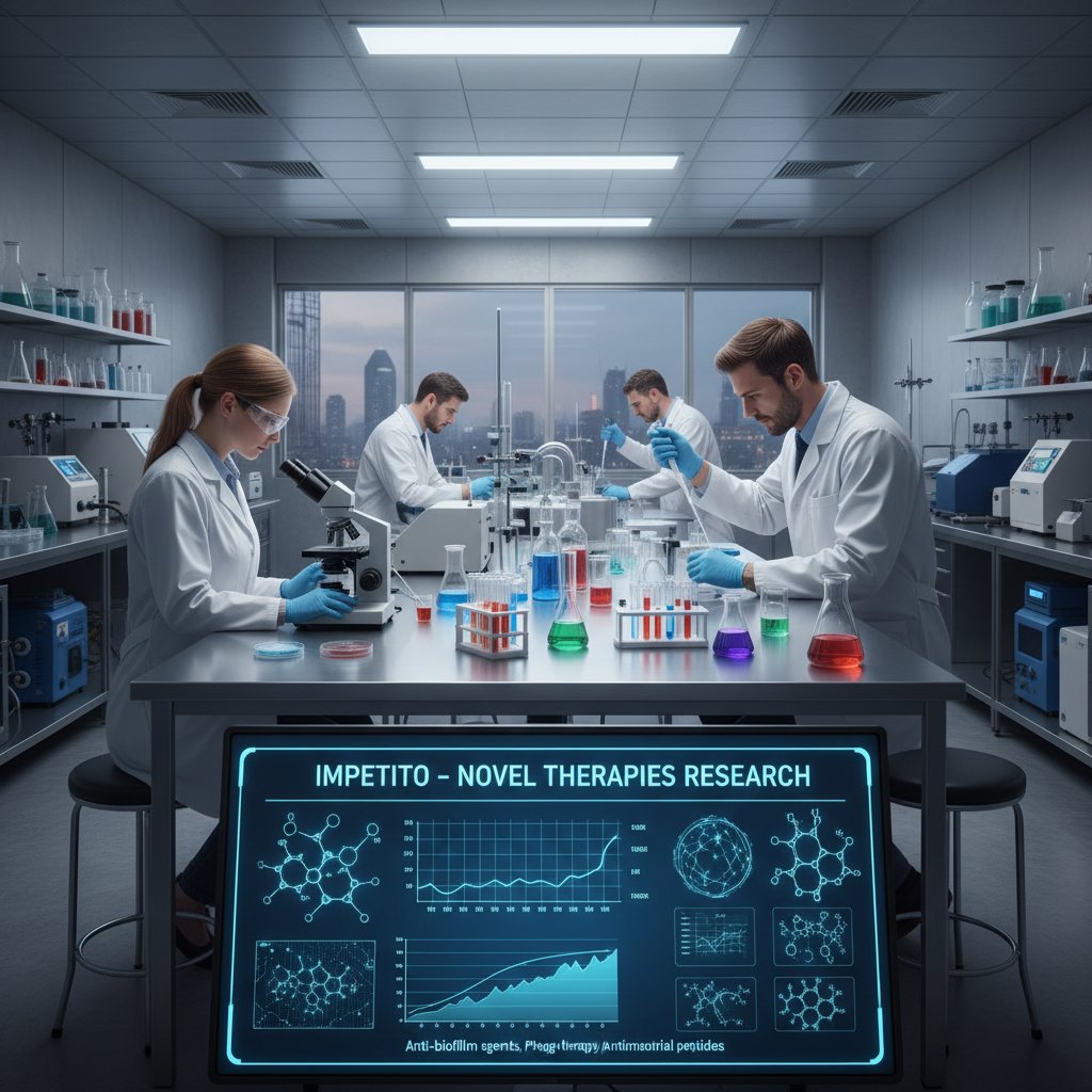 Nowoczesne laboratorium, badania nad alternatywnymi terapiami liszajca, naukowcy, urządzenia