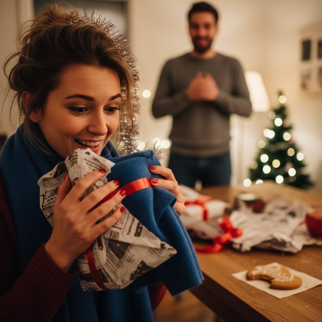 Przyjaciółki cieszące się z last minute prezentu, ekspresowa radość