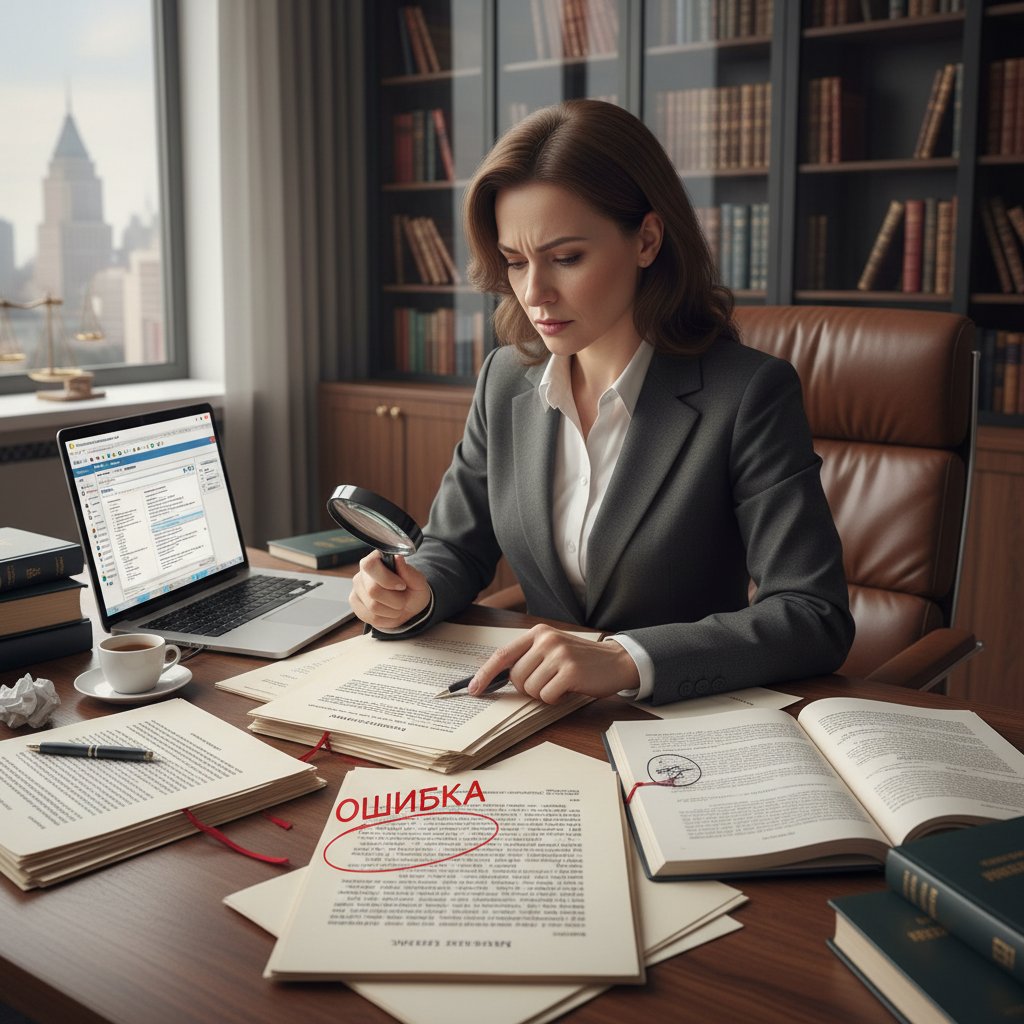 Przykład błędnego tłumaczenia umowy, prawnik analizuje dokumenty