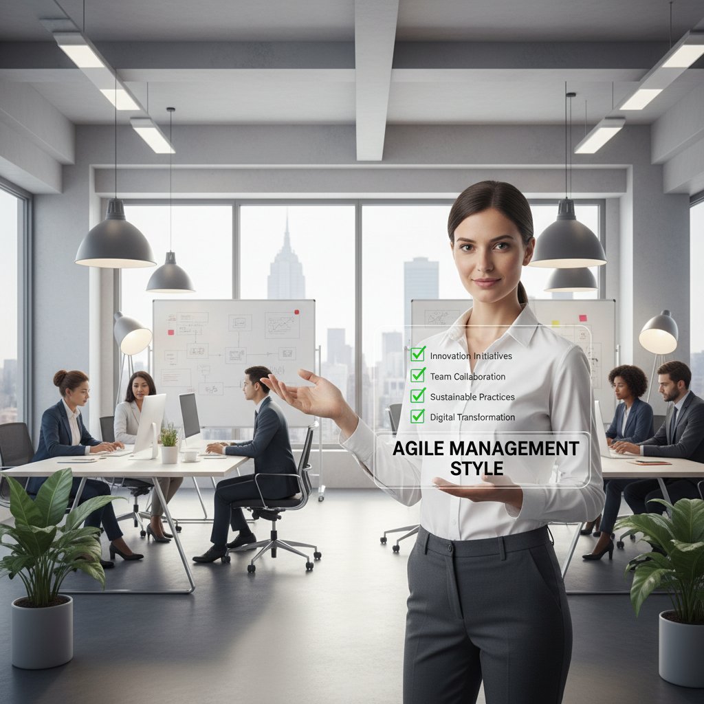 Zdjęcie lidera analizującego checklist zarządzania, efektywny styl pracy, nowoczesny gabinet