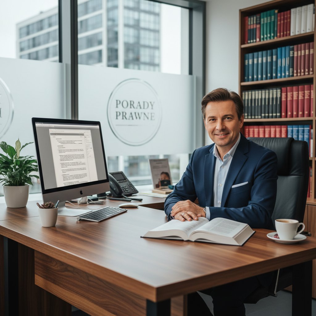 Konsultacja w biurze porad obywatelskich, osoba korzysta z komputera, pomocny ekspert