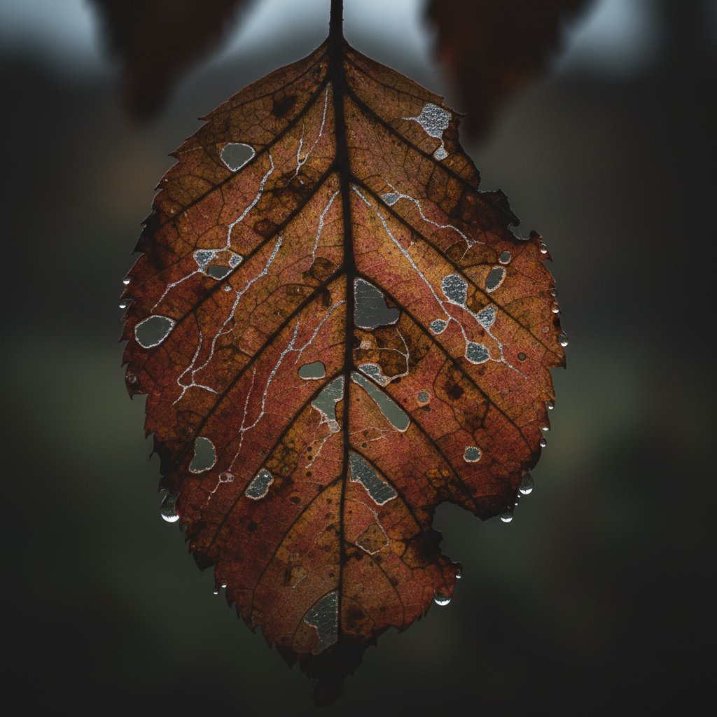 Pierwsze objawy szkodnika na liściu – mikroskopijne plamki i przebarwienia