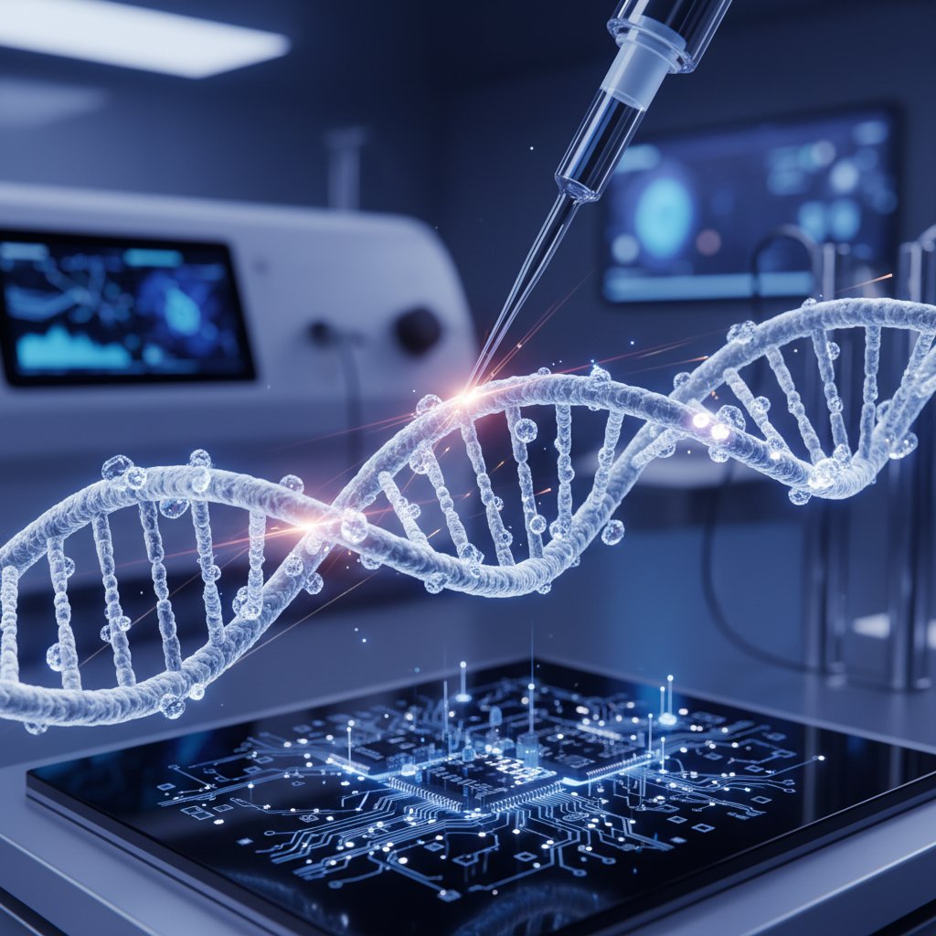 Nowoczesne narzędzia do edycji genów na tle laboratorium
