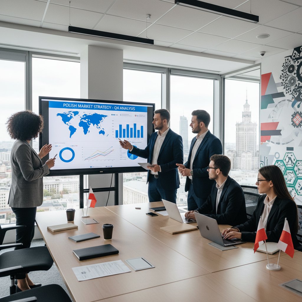 Zespół analizujący wyniki kampanii chatgpt na polskim rynku