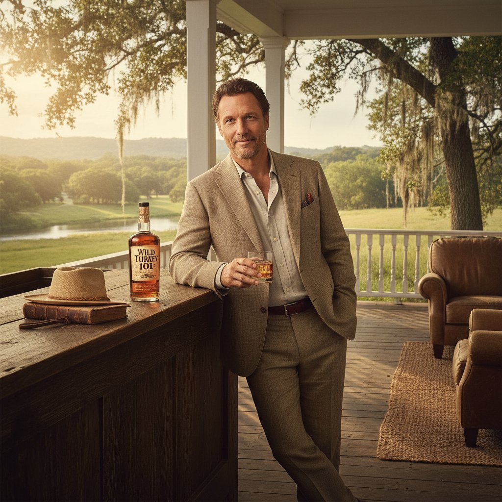 Matthew McConaughey at Wild Turkey bourbon event, branding and lifestyle, southern charm