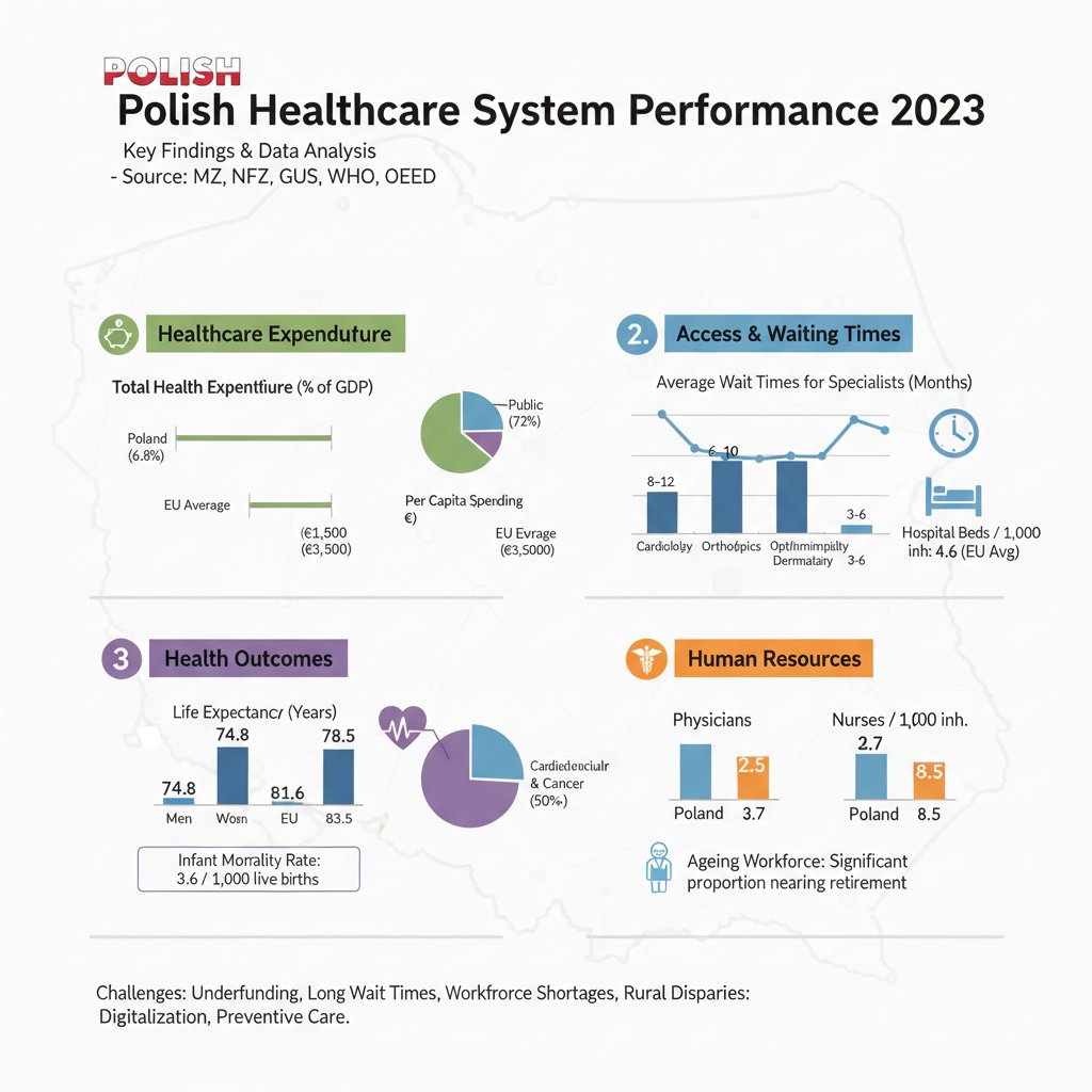 Fragment raportu medycznego, analiza danych zdrowotnych, polski kontekst