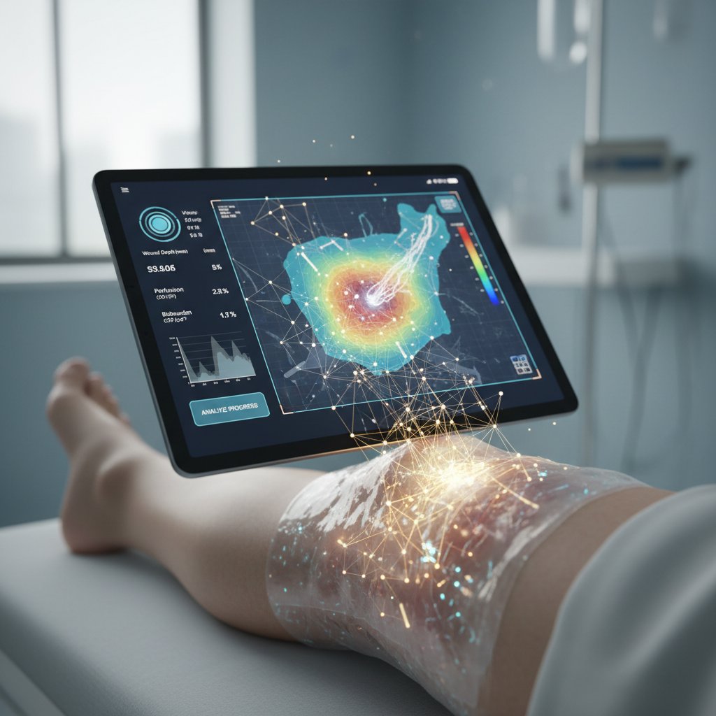 Nowoczesna technologia medyczna, opatrunki hydrożelowe, cyfrowa analiza rany