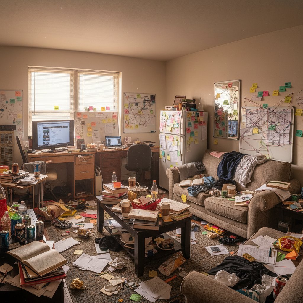 Bałagan domowy jako obraz problemów z organizacją