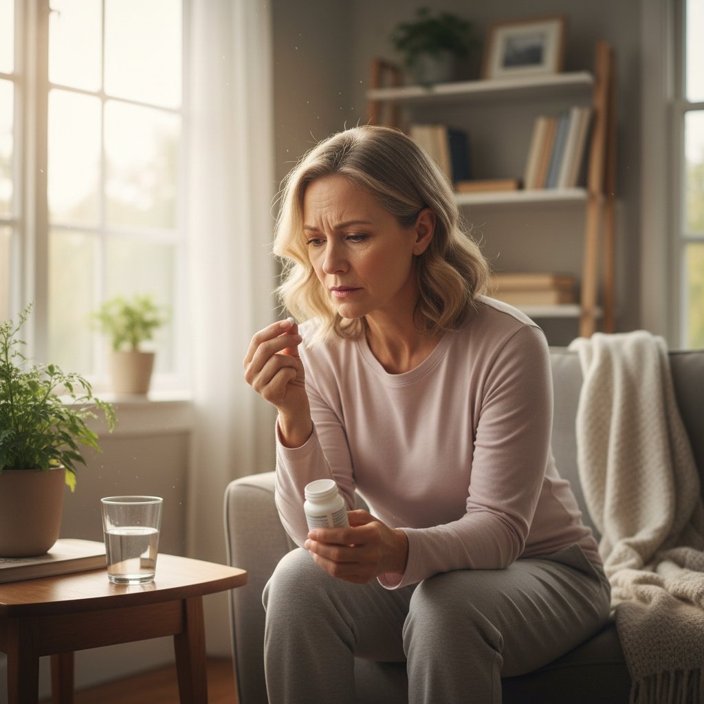 Kobieta lecząca zapalenie płuc w domu – codzienna walka