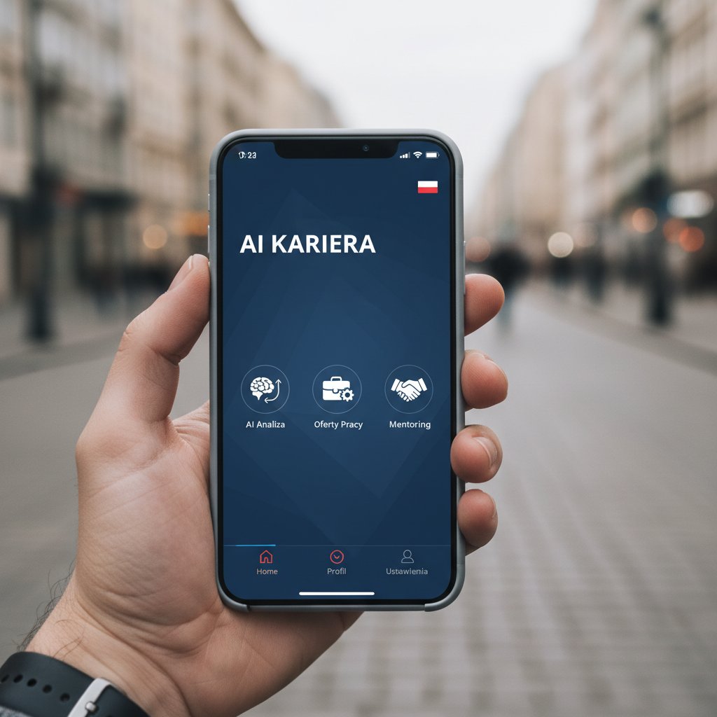 Polski smartfon z aplikacją AI do coachingu kariery na ekranie i polskim interfejsem