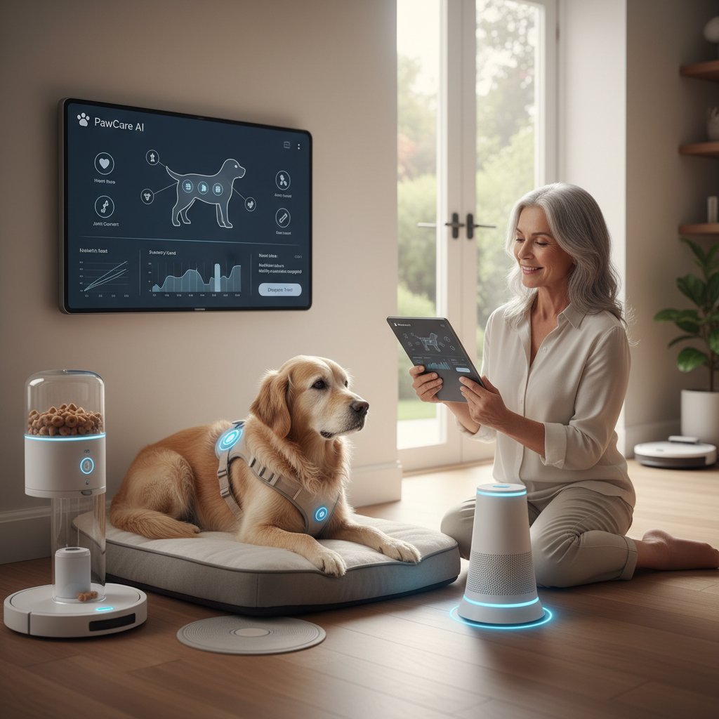 Nowoczesne technologie AI w opiece nad starymi psami, aplikacje i czujniki