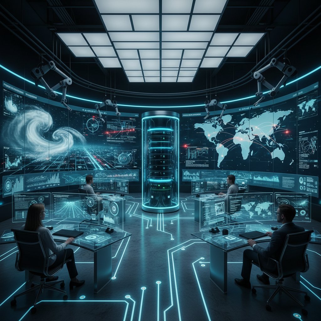 Nowoczesne centrum analiz symulacji scenariuszy, innowacyjne technologie, personalizacja