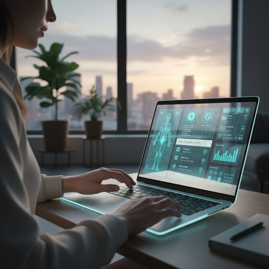 Nowoczesny interfejs komputera z otwartą stroną o diagnostyce enzymów