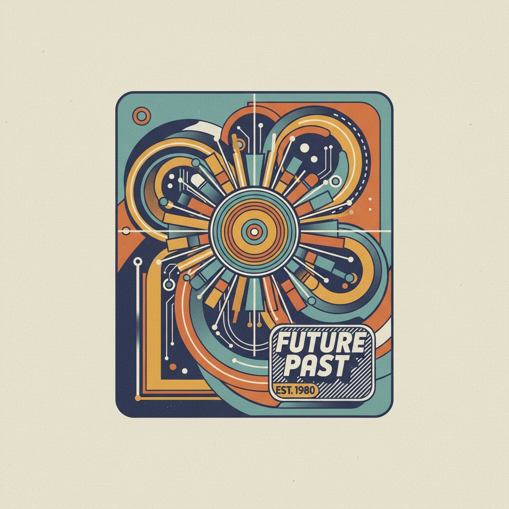 Nowoczesna grafika promocyjna inspirowana stylem vintage