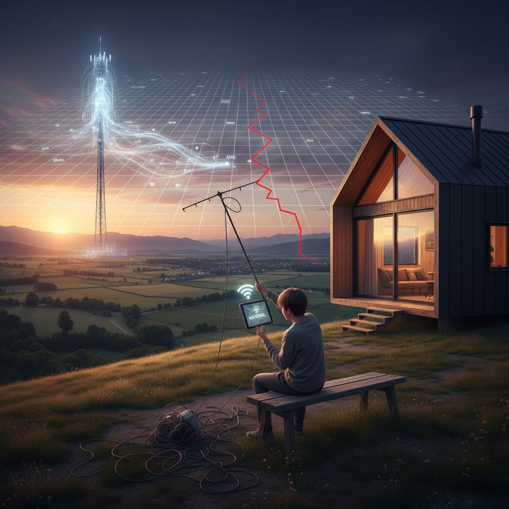 Kontrast: nowoczesny dom w mieście kontra wiejski dom – przepaść cyfrowego dostępu do programów korepetycji online