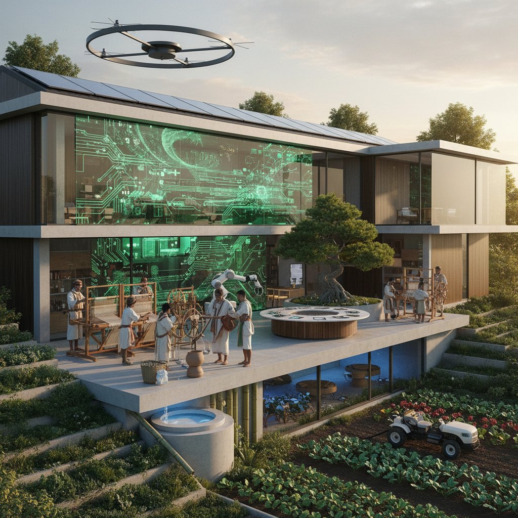 Nowoczesny dom z technologią wspierającą tradycyjne rozwiązania