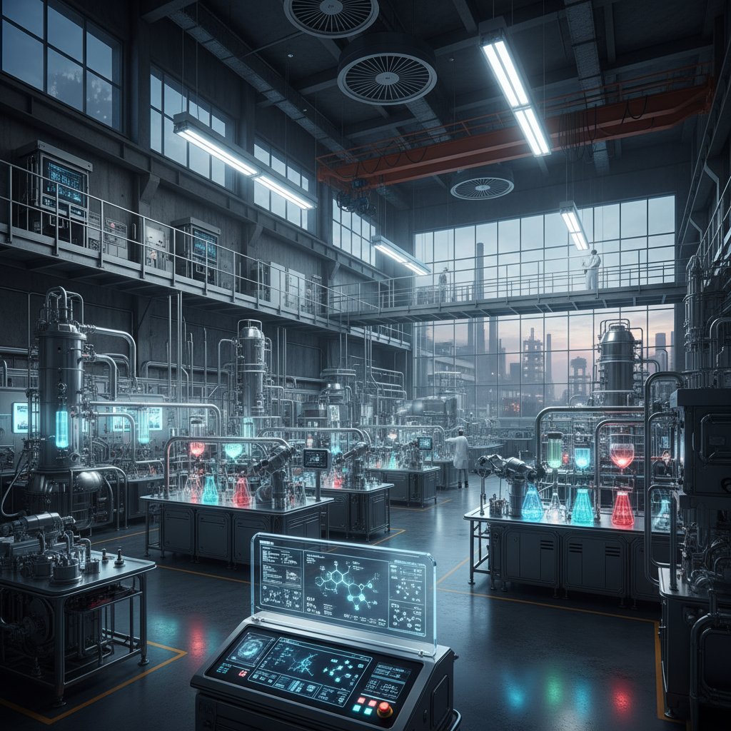 Nowoczesne laboratorium i hala produkcyjna, gdzie chemia przemysłowa online jest codziennością