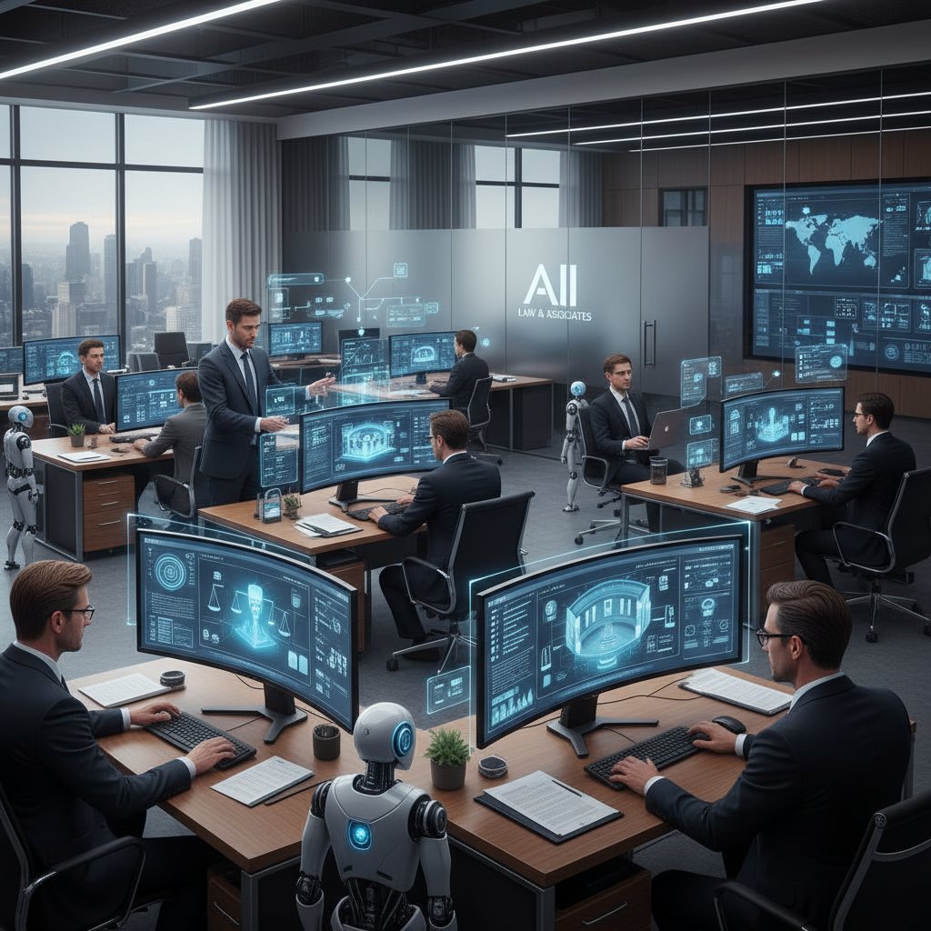 Nowoczesne biuro i narzędzia AI używane przez prawników – doradztwo prawne ekspansja zagraniczna
