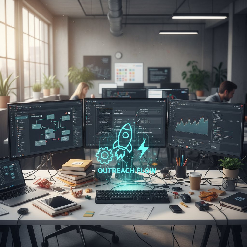 Nowoczesne biuro z chaotycznie zarządzanymi narzędziami do email marketingu