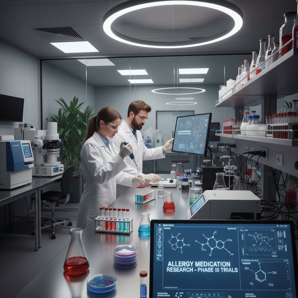 Laboratorium analizujące nowoczesne leki na alergię