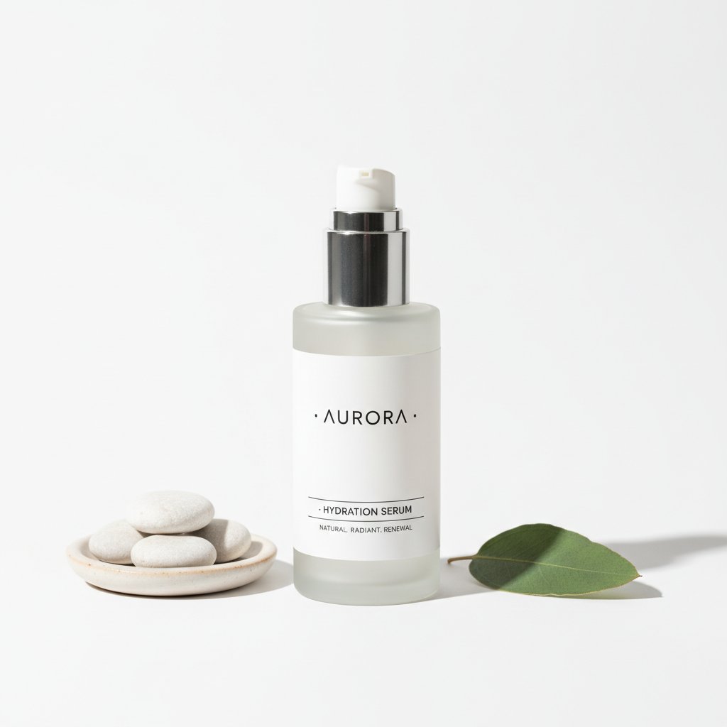 Kosmetyk z niacyną na białym tle