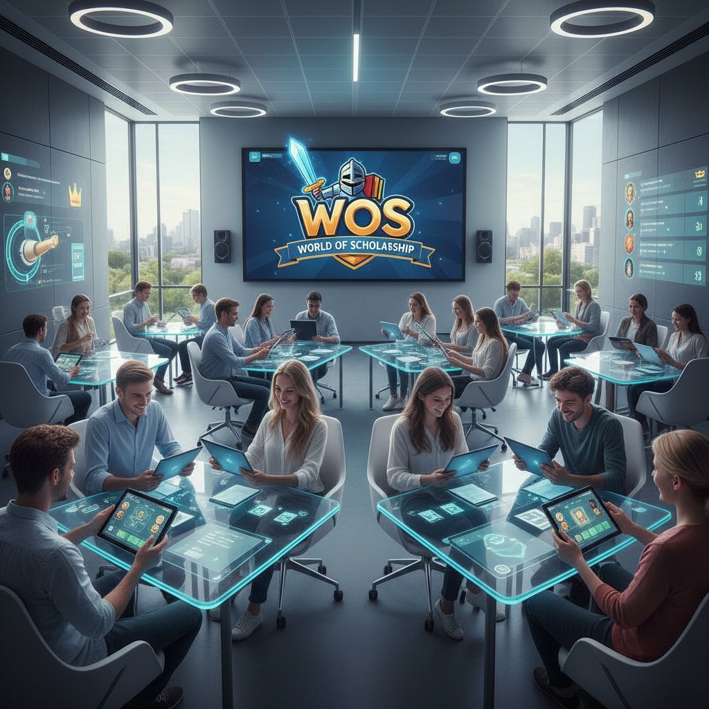 Nowoczesne narzędzia technologiczne w edukacji, uczniowie korzystający z tabletów, grywalizacja, WOS