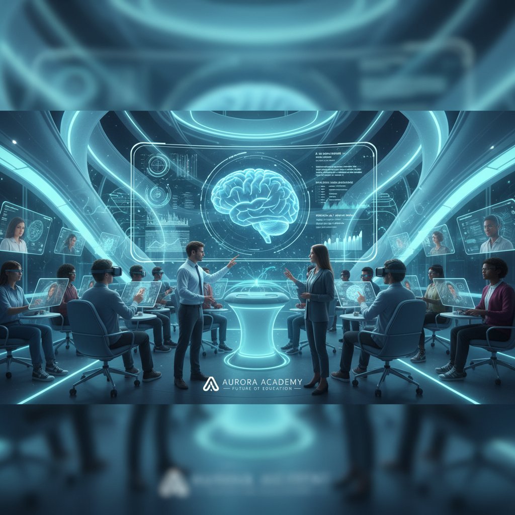 Nowoczesna wirtualna klasa, AI, platformy edukacyjne, studenci i nauczyciele online