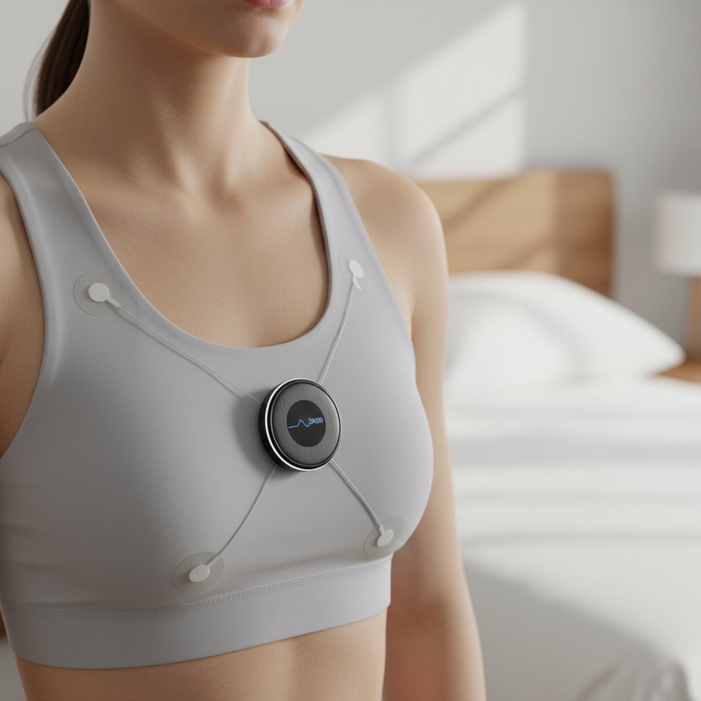 Nowoczesny holter EKG noszony na ciele pacjenta