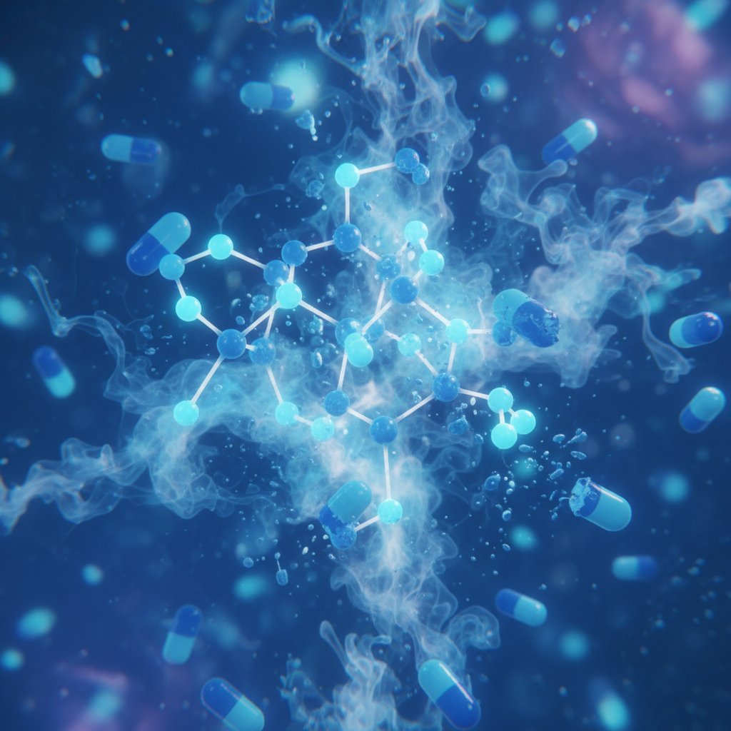 Struktura cząsteczki riwaroksabanu w działaniu